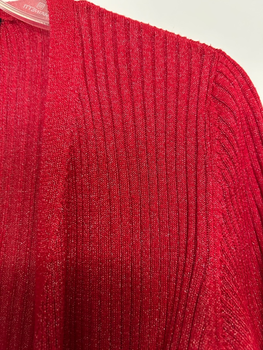 WHBM Vibrant Red Ribbed Belted Duster XS - Picture 3 of 10